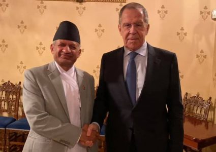 परराष्ट्रमन्त्री ज्ञवाली र रुसी विदेशमन्त्रीबीच भेटवार्ता