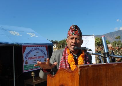 सेनाद्वारा कालीगण्डकी करिडोरको ३० किमी सडकखण्ड हस्तान्तरण