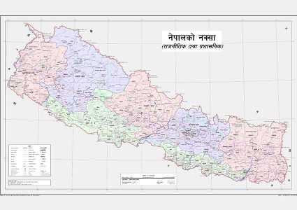 नेपालको नयाँ नक्सा सार्वजनिक
